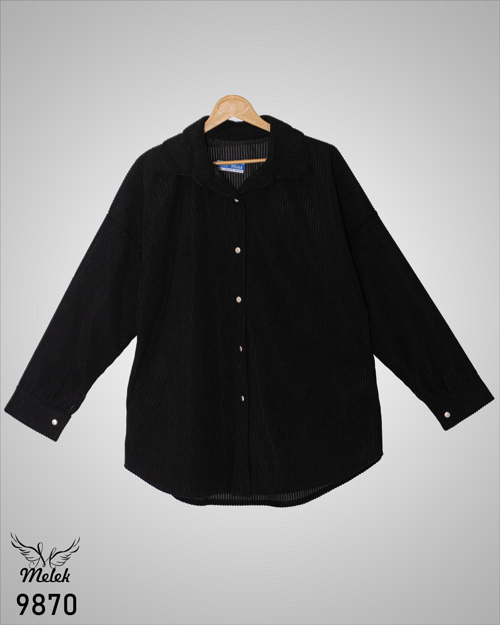 شومیز شکتی جلو دکمه بازشو آستین سرخود سایز بزرگ - غیر ژورنالی