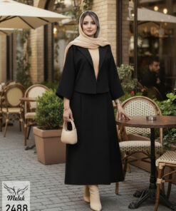 ست دوتکه کت دامن اسپورت مجلسی سایز بزرگ