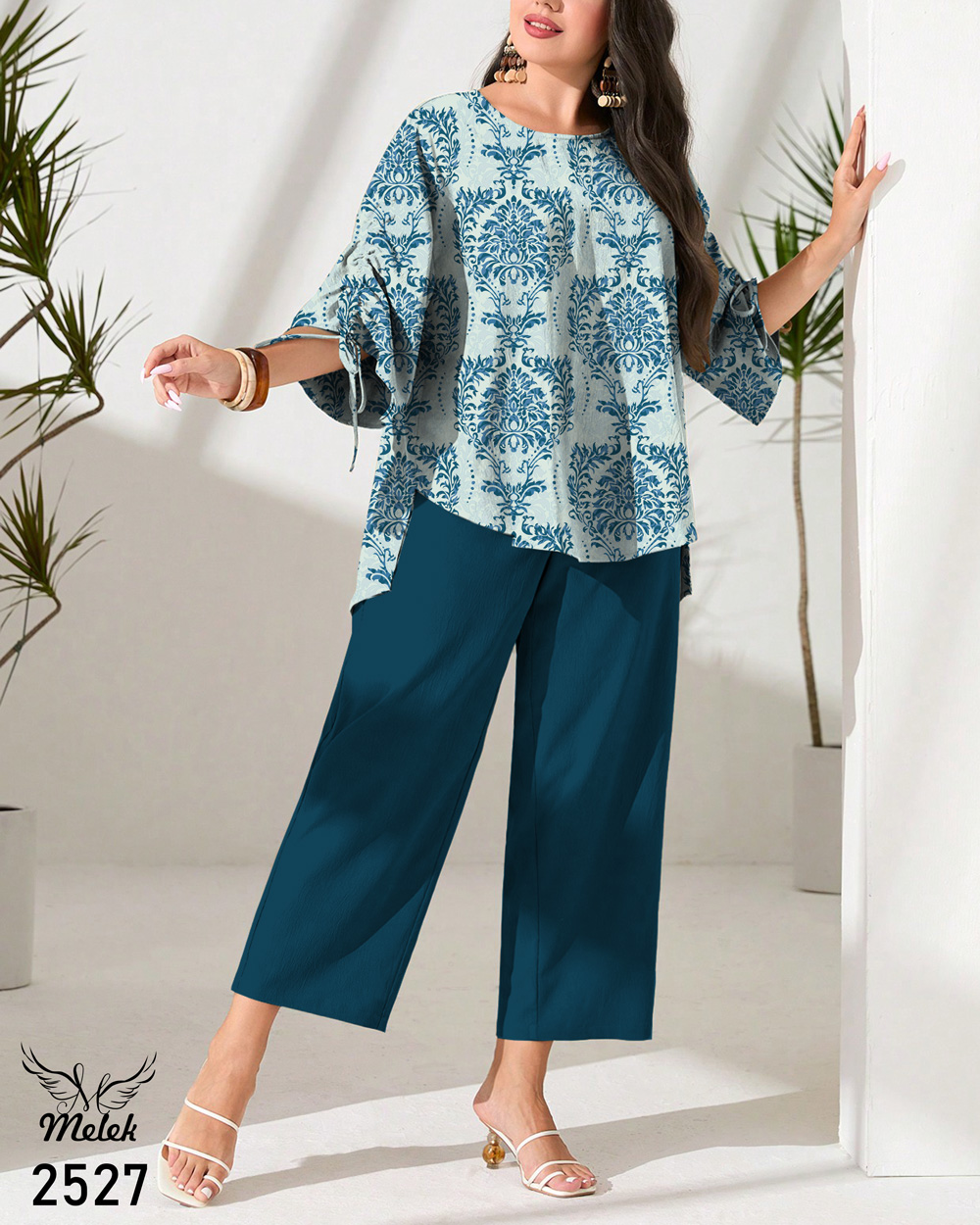 ست شومیز شلوار اسپورت مجلسی سایز بزرگ - غیر ژورنالی