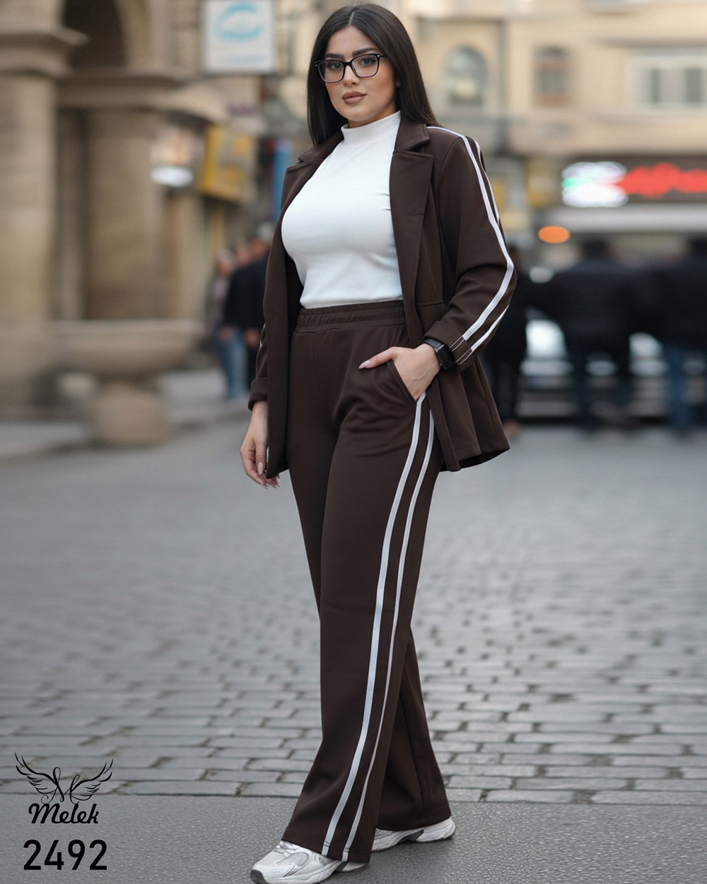 ست سوشرت کتی و شلوار بگ اسپورت مجلسی سایز بزرگ