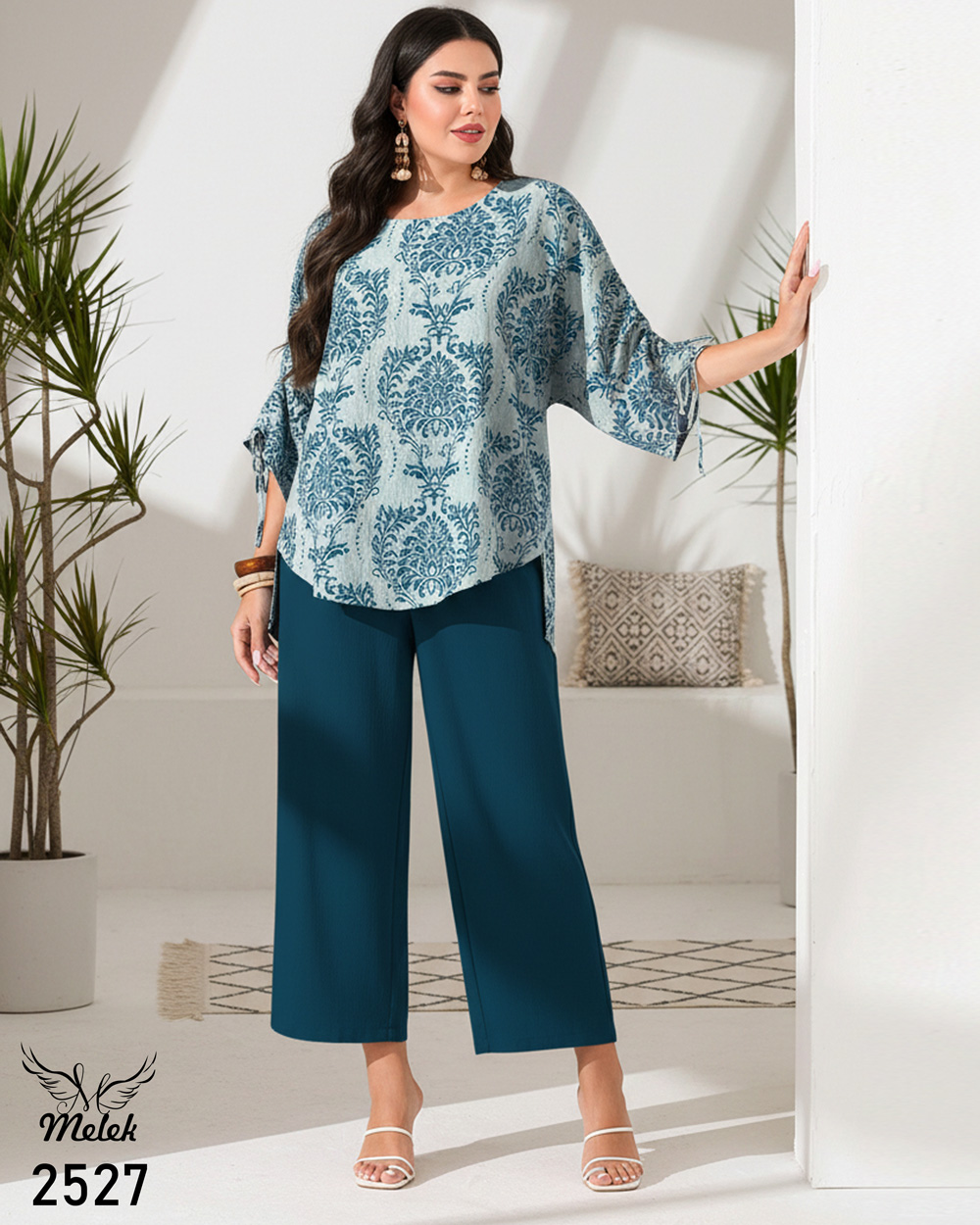 ست شومیز شلوار اسپورت مجلسی سایز بزرگ