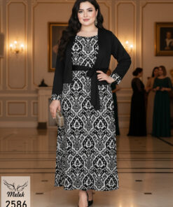 ست دوتکه سارافون و کت کراپ اسپورت مجلسی سایز بزرگ