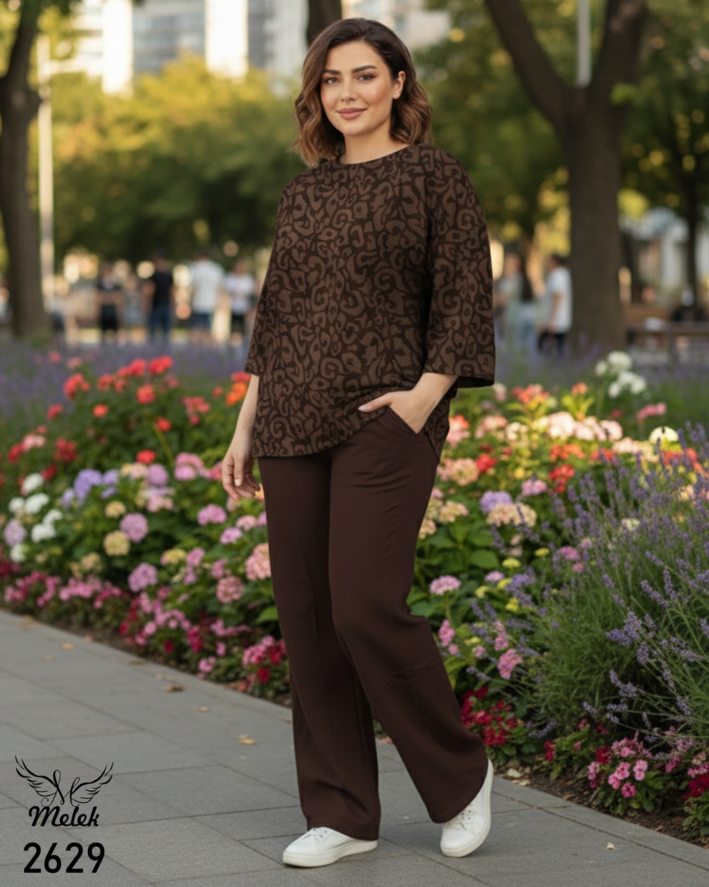 ست تیشرت و شلوار بگ اسپورت مجلسی سایز بزرگ