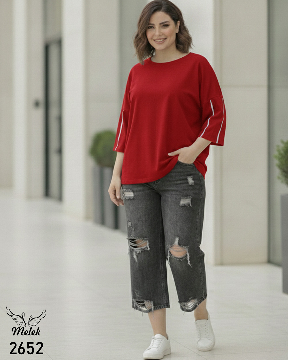 تیشرت بیسیک باکسی اسپورت سایز بزرگ