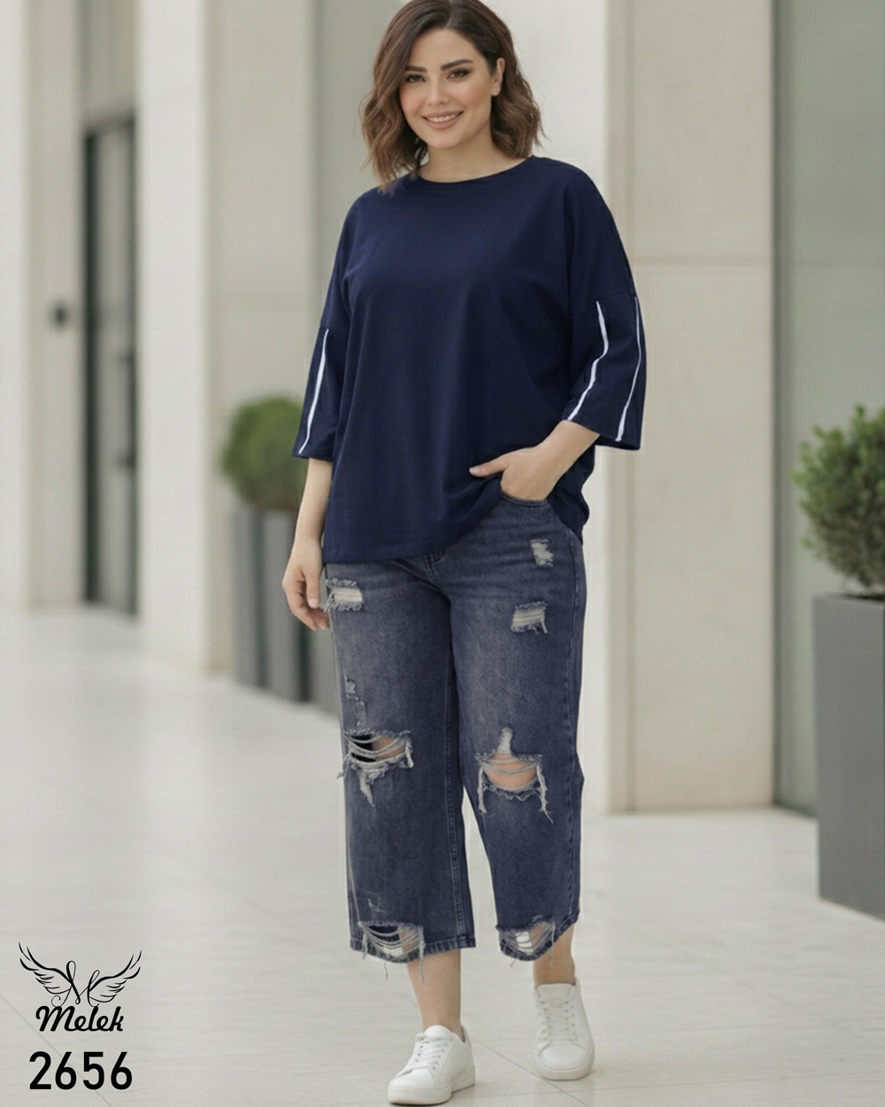 تیشرت بیسیک باکسی اسپورت سایز بزرگ
