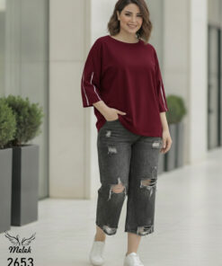 تیشرت بیسیک باکسی اسپورت سایز بزرگ