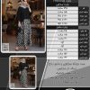 ست دوتکه سارافون و مانتو پانچ دنباله دار مجلسی سایز بزرگ - چارت