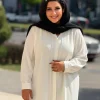 شومیز مانتویی سایزبزرگ غزل - بادمجونی