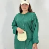 شومیز سایز بزرگ رویا - سبز