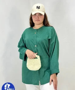 شومیز سایز بزرگ رویا - سبز