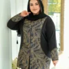 مانتو کتی سایزبزرگ برگ - طوسی